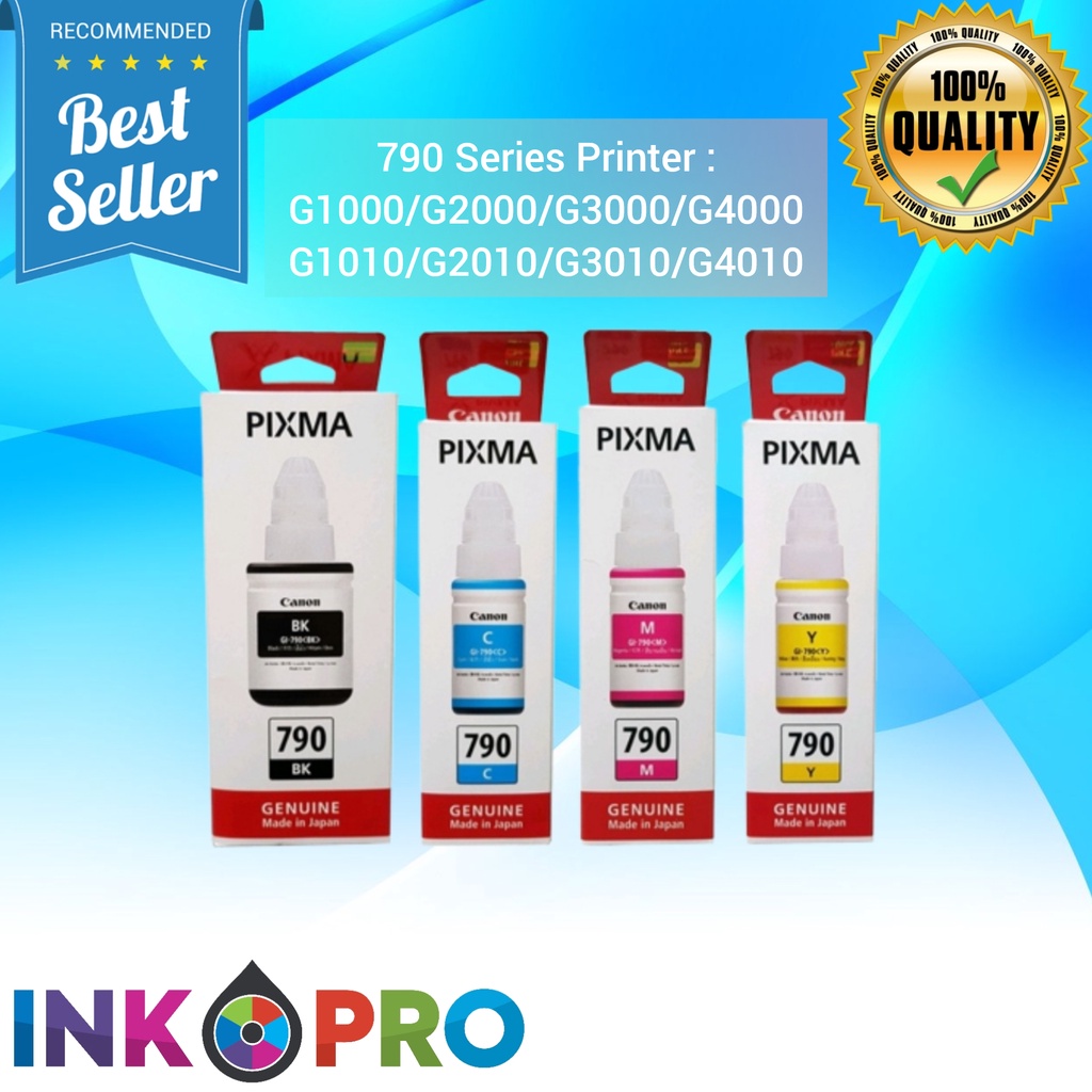 TINTA CANON GI 790 1Set PREMIUM Untuk Printer CANON G1000, G2000, G2002, G3000, G4000