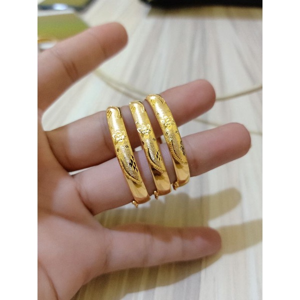 GELANG BANGKOK ANAK PERAK 925 LAPIS MAS