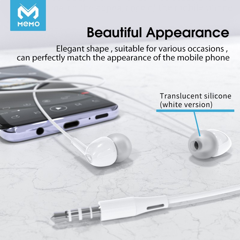 Original Memo Earphone M1 In Ear Headphone Headset Gaming