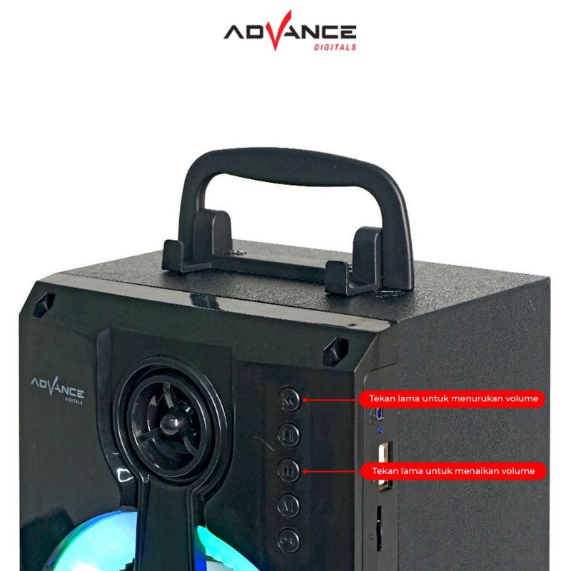 Speaker Advance S50 Bluetooth plus Mic S-50 BT karaoke portable