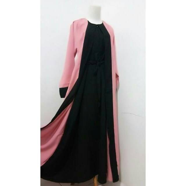 Gamis dian pelangi wanita gamis syari dian pelangi Trendy wolly crape wolfis kombinasi