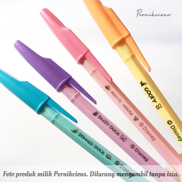 

Pernikcious 3pcs Pulpen Disney Licensed Original Tinta Hitam