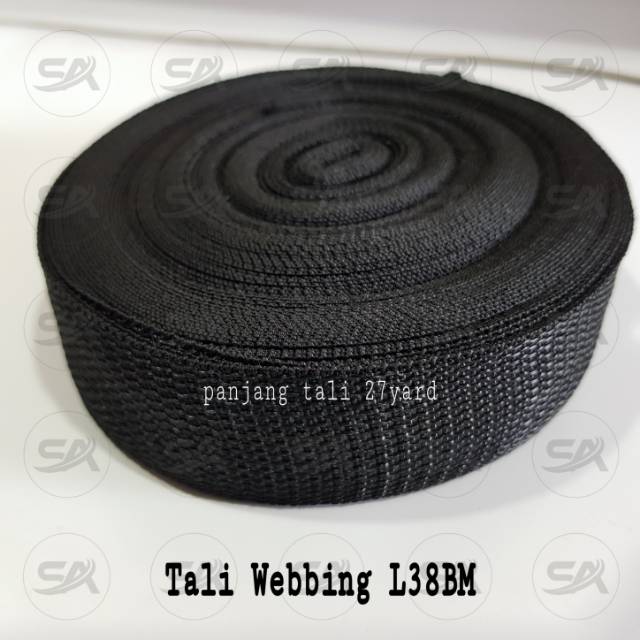 

[ROL] L38BM TALI WEBBING HITAM / TALI BISBAN 3,8CM HITAM (ROL)