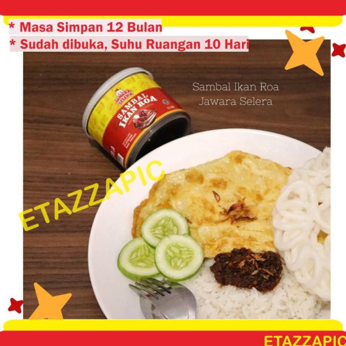 

terlaris01 Sambal Ikan Roa JAWARA SELERA 135 Gram Sambal Roa Sambel Roa Pedas - Ikan Roa