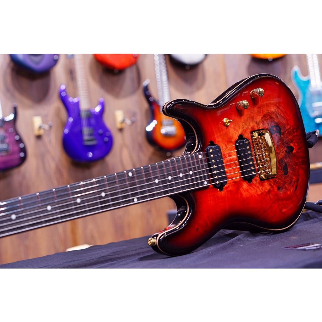 Ernie Ball Music man Cutlass HH Trem - 7 String - Jason Richardson - Rorschach Red - s06986