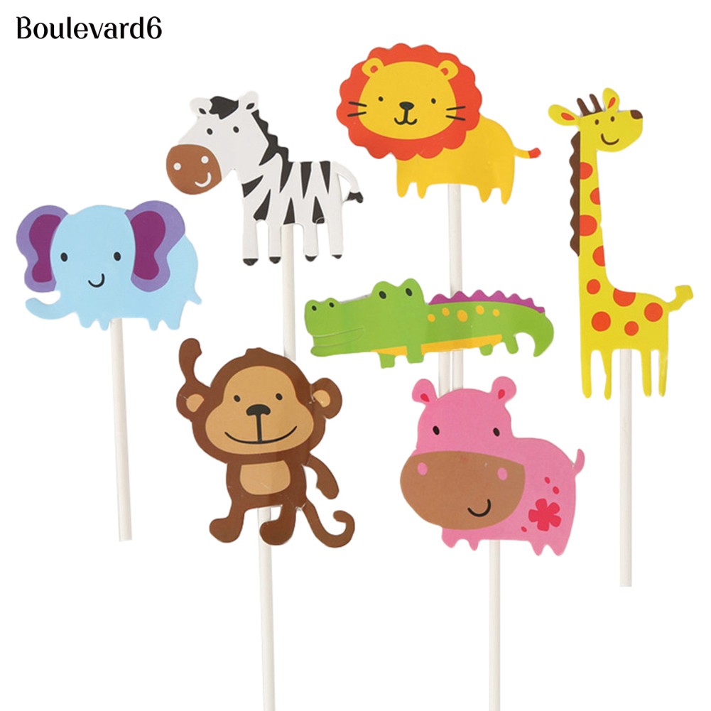 7pcs Boneka Pajangan Model Binatang Jerapah Monyet Gajah Jerapah Untuk Anak Shopee Indonesia