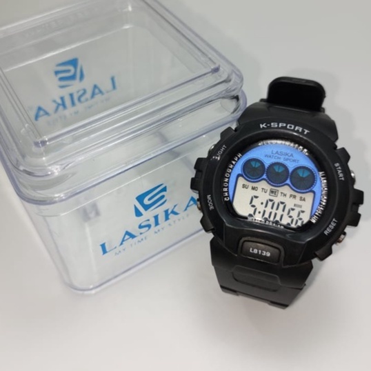 TERMURAH !! Jam Tangan Digital Lasika Type 8139 UNISEX Water Resist Free Box