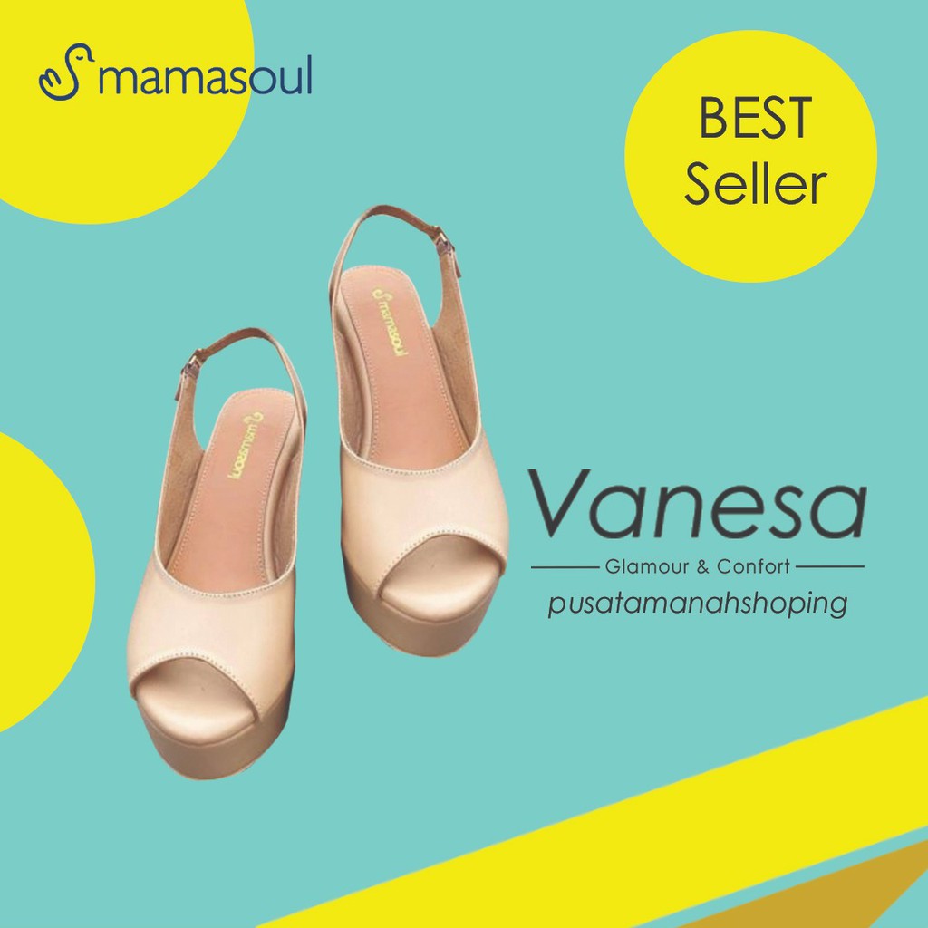 SANDAL WEDGES MAMASOUL = VANESSA