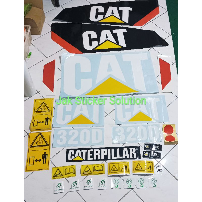 

Stiker Excavator Caterpillar Cat 320D Sticker Alat Berat