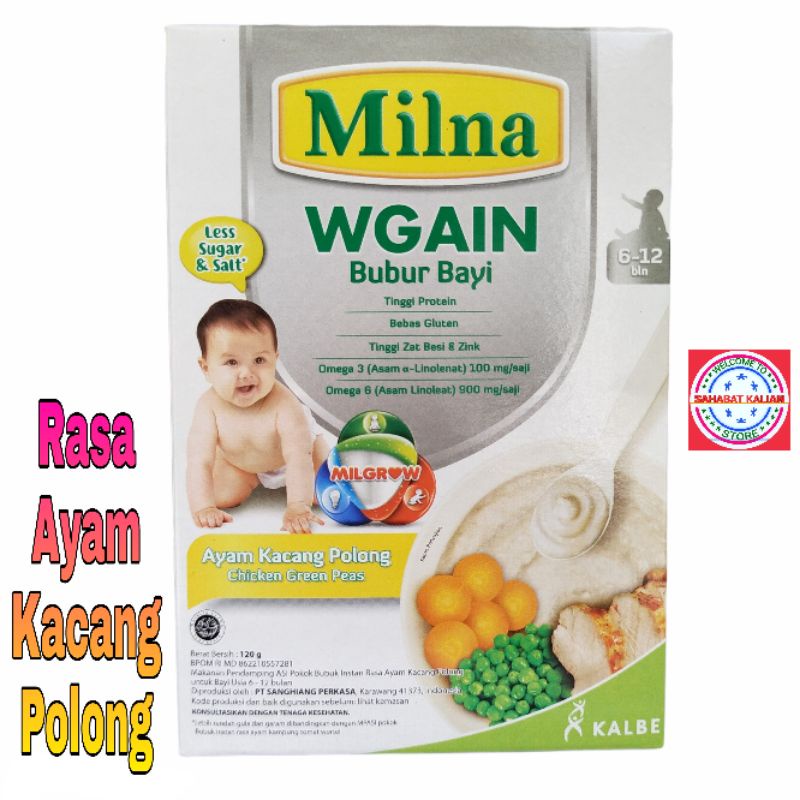 MILNA WGAIN BUBUR BAYI 6+ DAN 8+ 12OGR PER 1 BOX