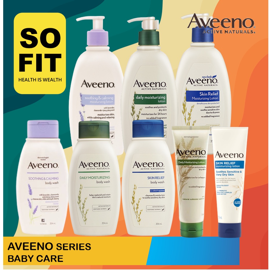 AVEENO Body Care Series / Moisturizing Lotion / Body Wash  / Sabun Mandi / Losion