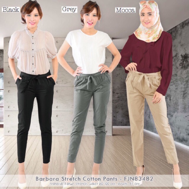CS Celana  katun Baggy  BASIC Cotton Pants  Shopee Indonesia