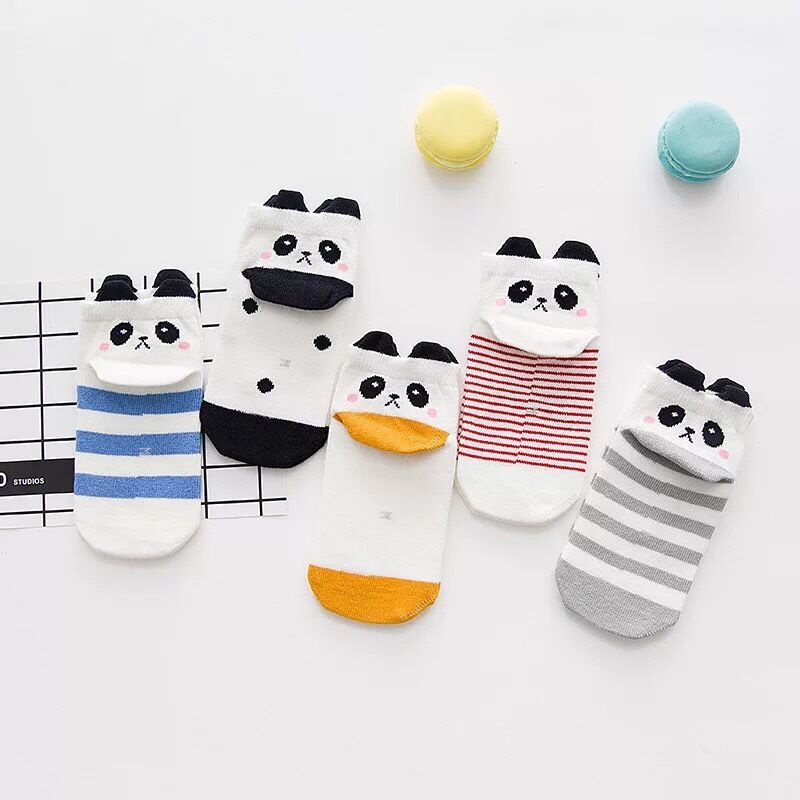 [5 Pasang] Set Kaos Kaki Anak Import Lucu Nyaman Premium Quality Cute Kids Socks 5 in 1 Kaus Kaki Anak