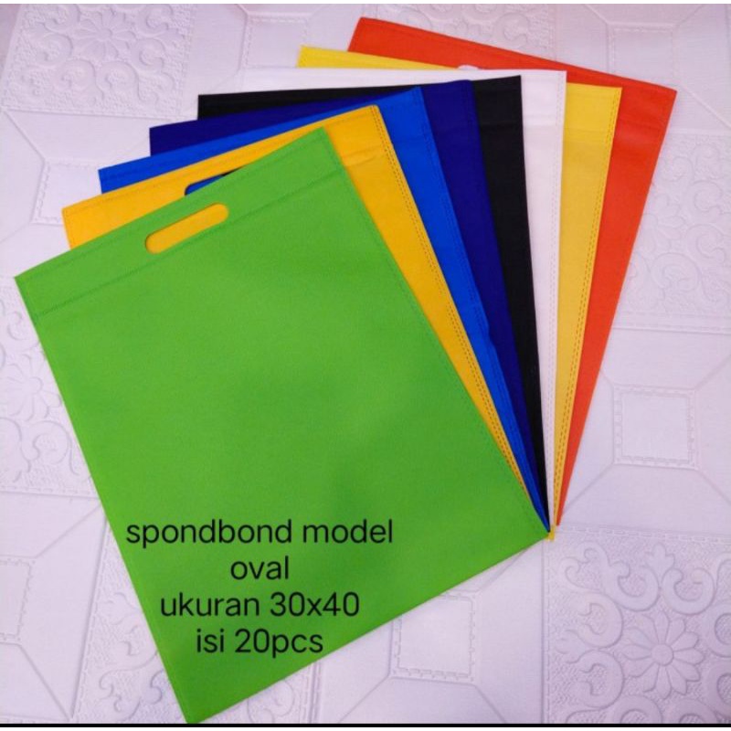 

TAS SPOUNDBOUND/ GOODIE BAG MODEL OVAL UK.30x40cm. 1 PAK ISI 20PCS