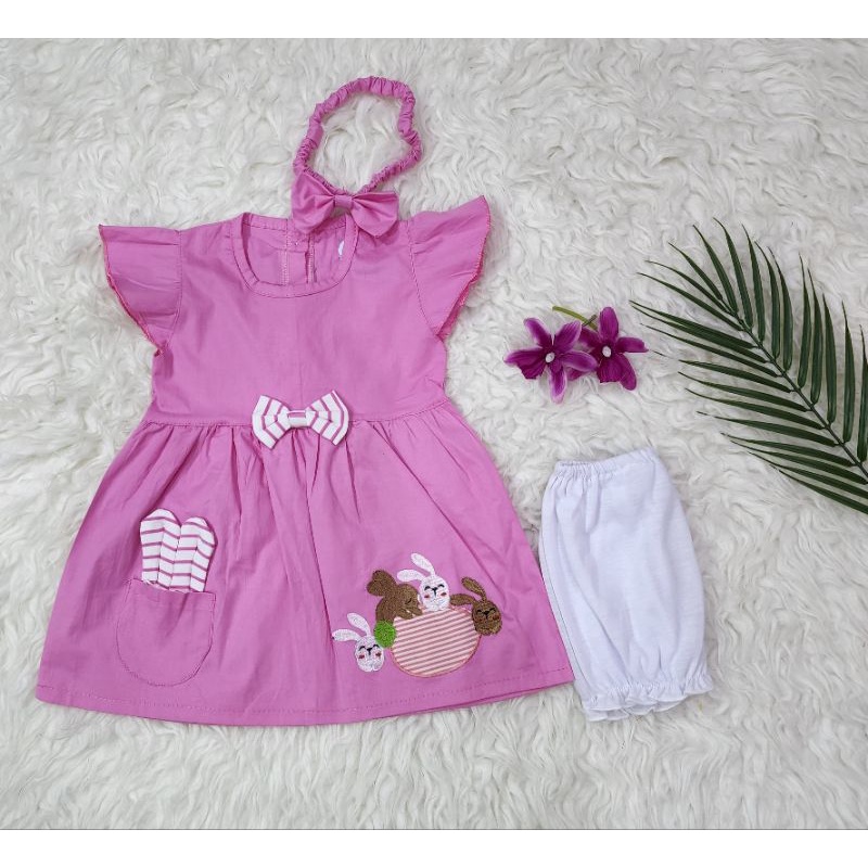 baju bayi perempuan set dres baby girl