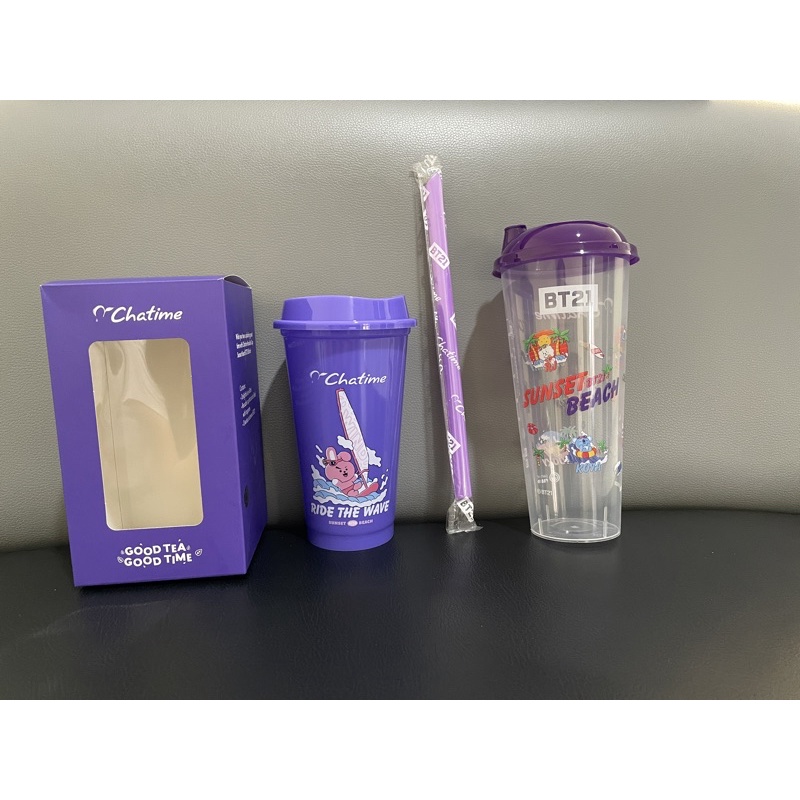 Chatime BT21 Reusable Cup Cooky Set + Straw