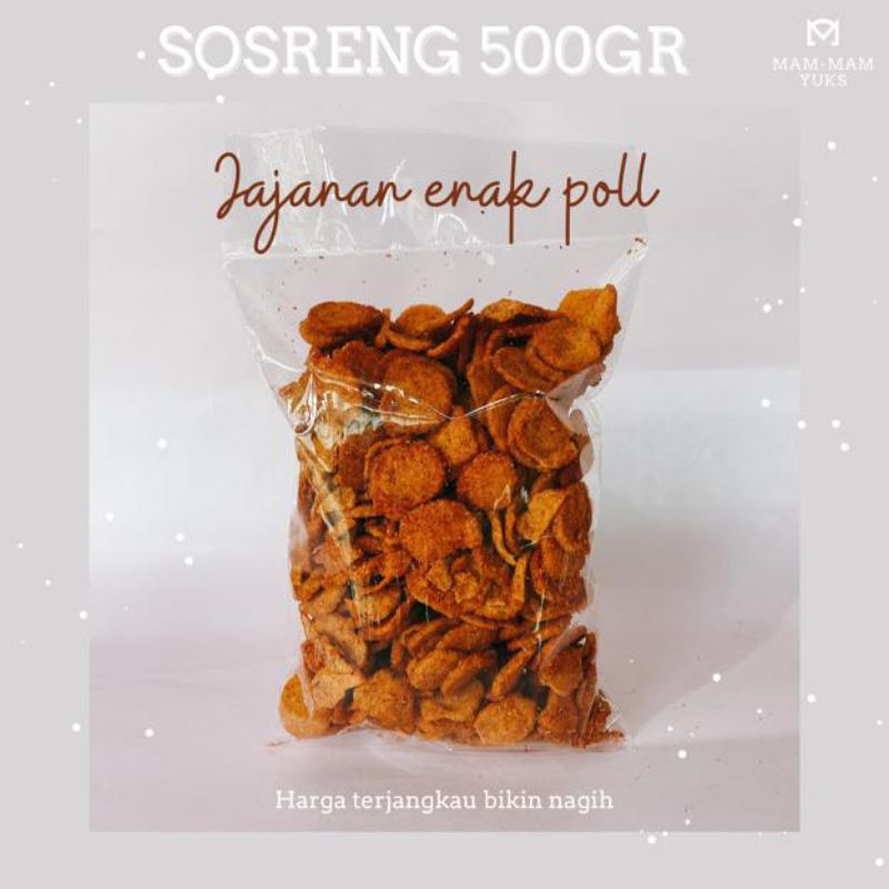 

sosreng camilan pedas mantap murah enak free ongkir