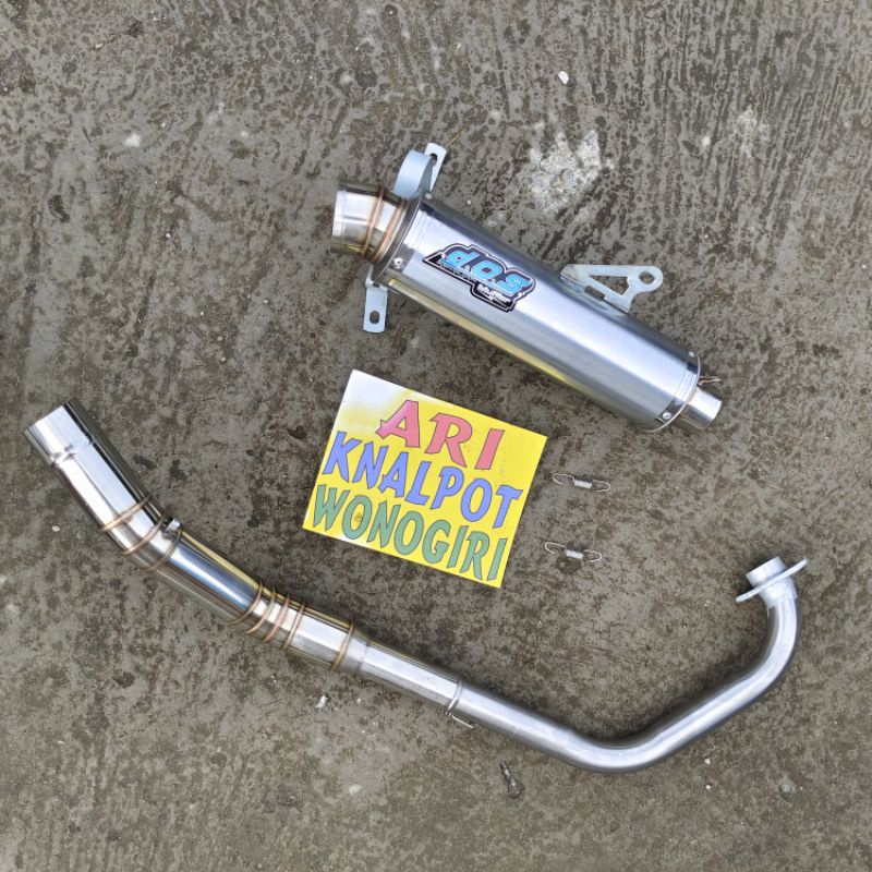 Knalpot DOS satria Fu original knalpot satria FU bass gahar bass adem knalpot DOS terlaris