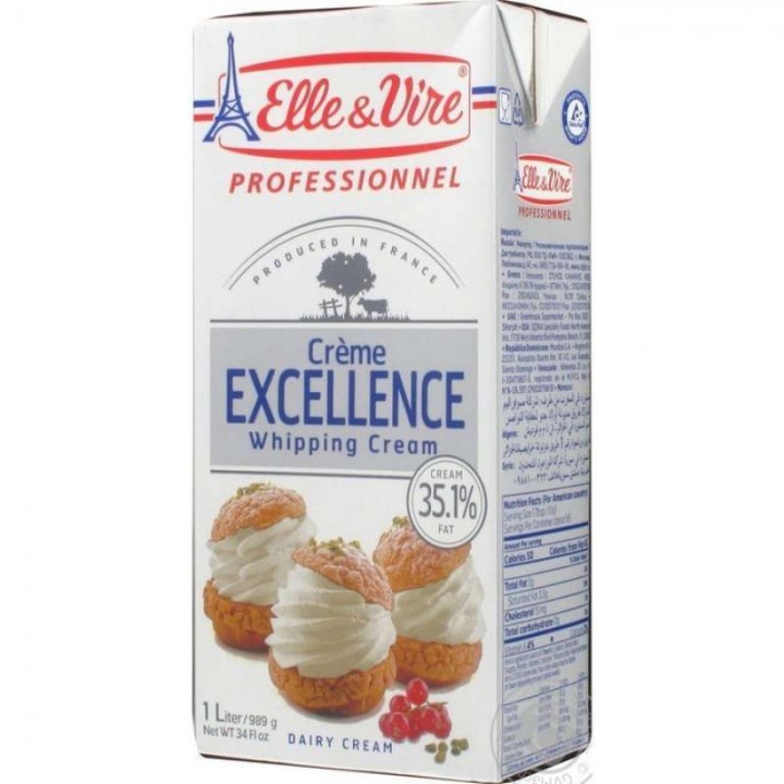 

ELLE and VIRE Professionel Whipping Cream 1 L