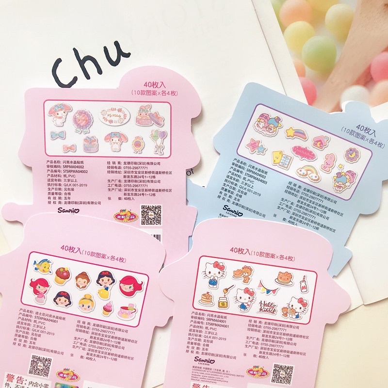 Sticker Pack Aesthetic Original Sanrio JAR TOPLES Hello Kitty Little Twin