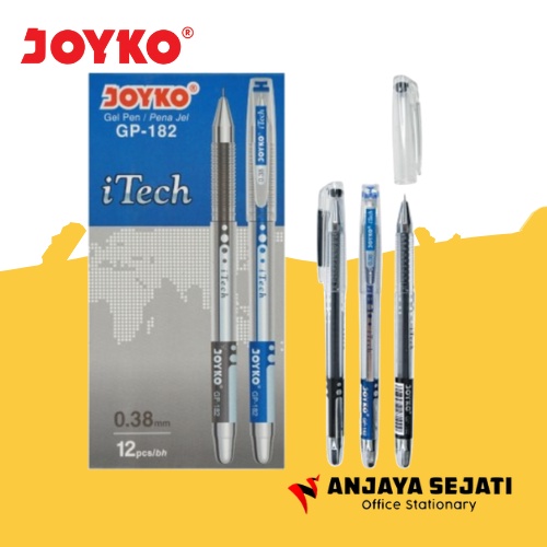 

Gelpen Joyko GP-182 ( I-Tech Gel ) Hitam - Lusinan - 12pcs