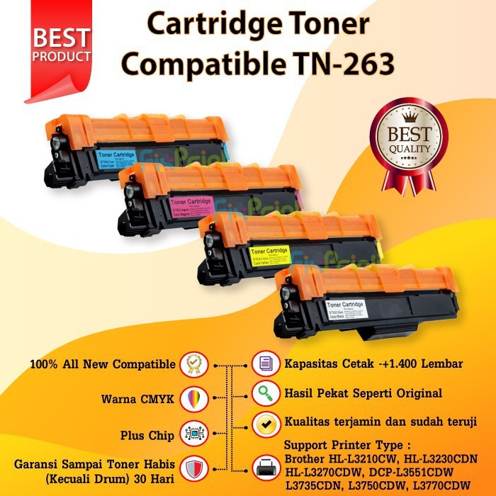 TN263 Toner Cartridge Compatible Brother TN-263