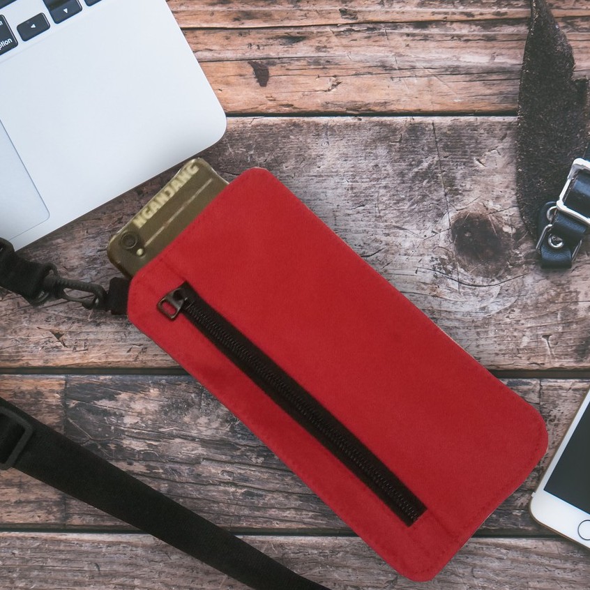 PROMO Tas HP kalung leher pria wanita/dompet kartu d300