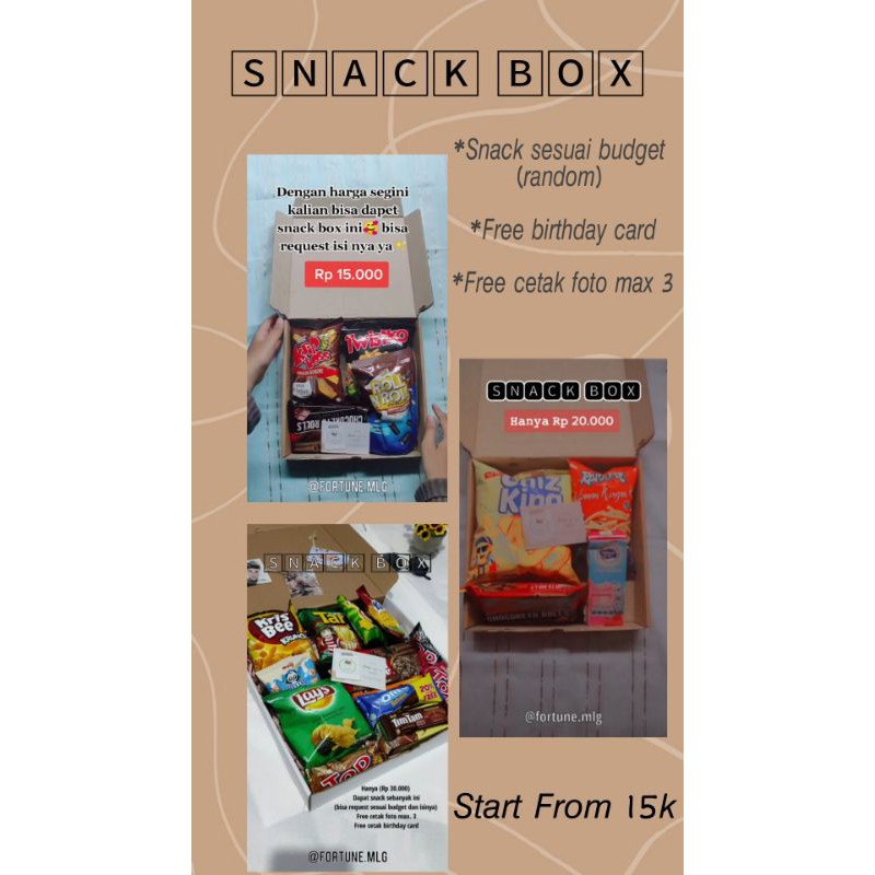 Gift Box / Snack Box / Hampers Snack