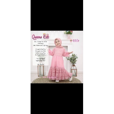 gamis queena kids size L by alifa
