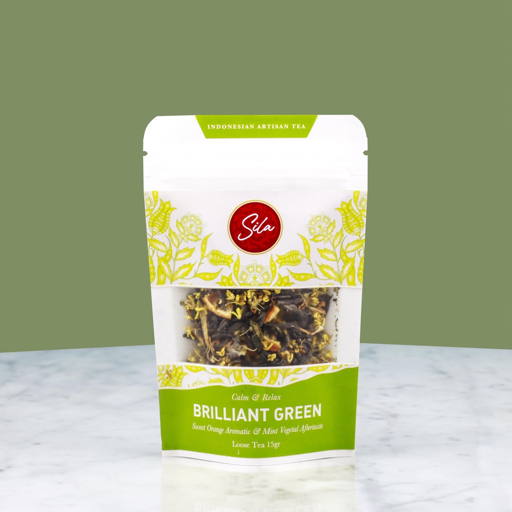 

Artisan Tea | Brilliant Green | Mini Pouch 15gr | Teh Premium | Green Tea