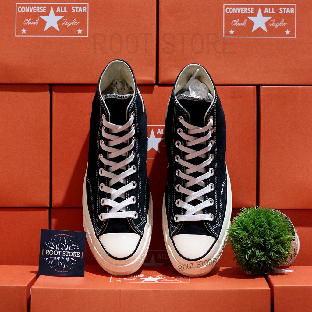 100% BNIB Sepatu Converse 70s Hi Black White