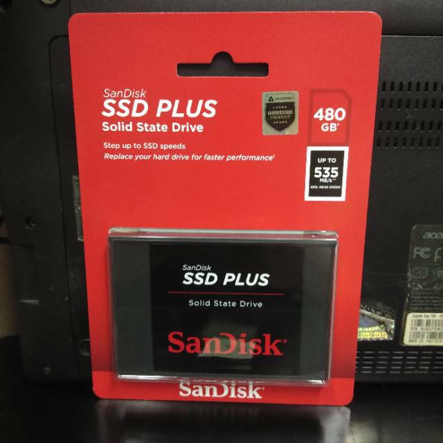 SSD 480GB SanDisk Plus SATA III 2,5inch Resmi