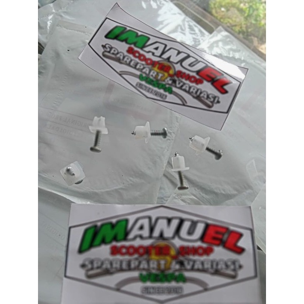baut baud klip hidung Vespa PX series plastik klip baut Vespa PX series