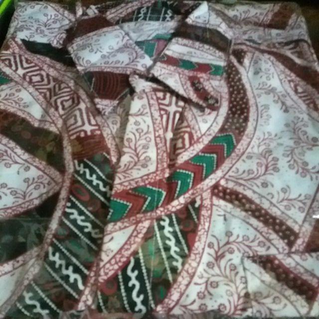 Bswart Batik Hrb026 Kenongo Hem Pendek Padi Pekalongan M L Xl Batik Pria Murah Modern Grosir