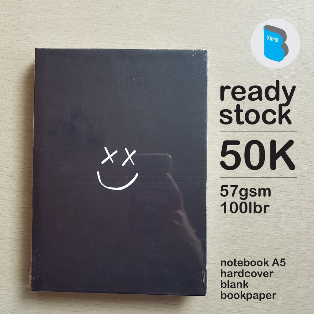 

[HARDCOVER 57gsm] Notebook A5 Buku Tulis Catatan Jurnal Bookpaper - Smiley