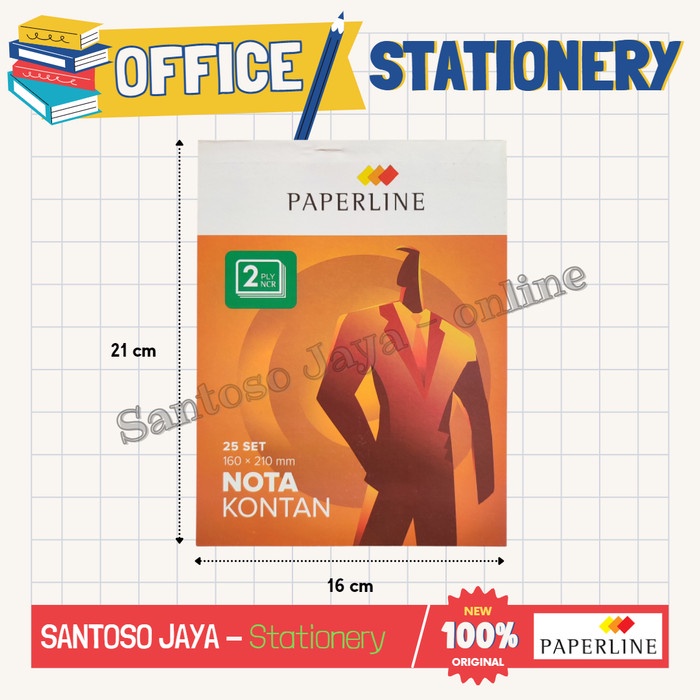 

Nota Kontan PAPERLINE 2 Rangkap - 2 PLY NCR - Besar