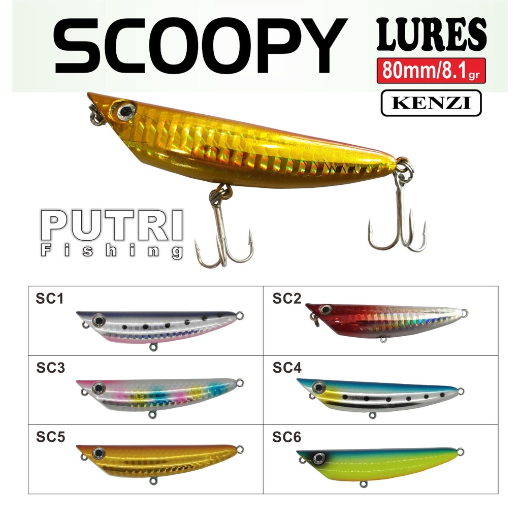 KENZI SCOOPY LURES 80mm 8.1gr