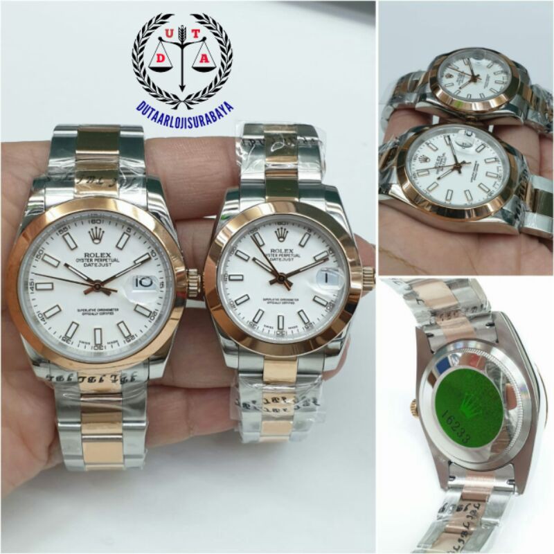 JAM TANGAN ROLEX DATEJUST COUPLEAN MESIN AUTOMATIC
