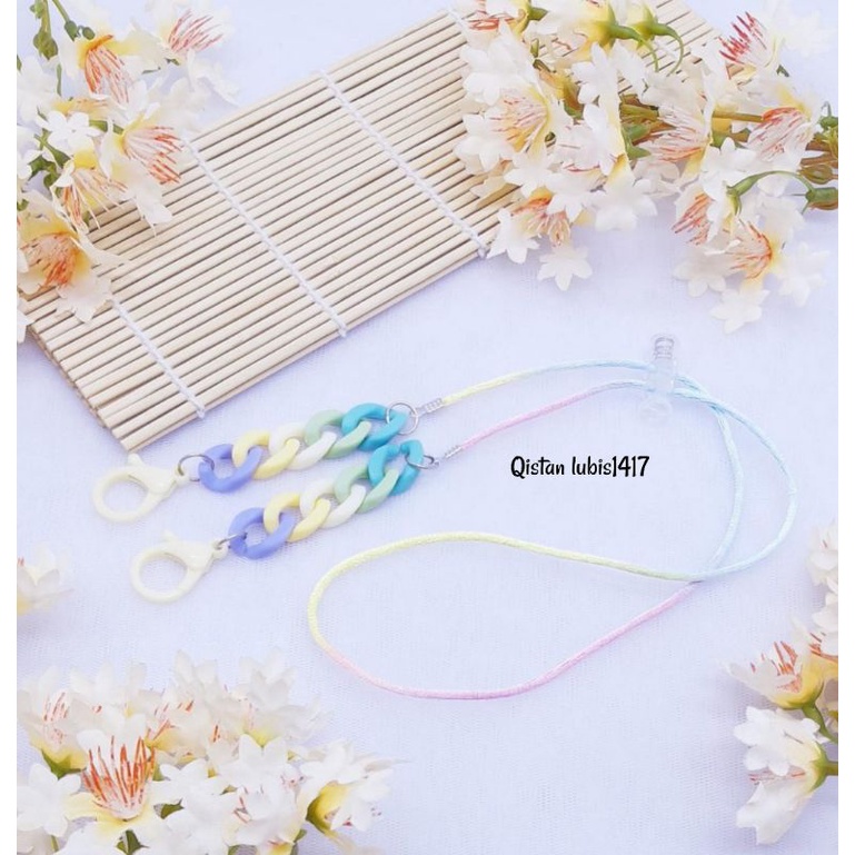 Strap mask rantai dove beli 10 free 2