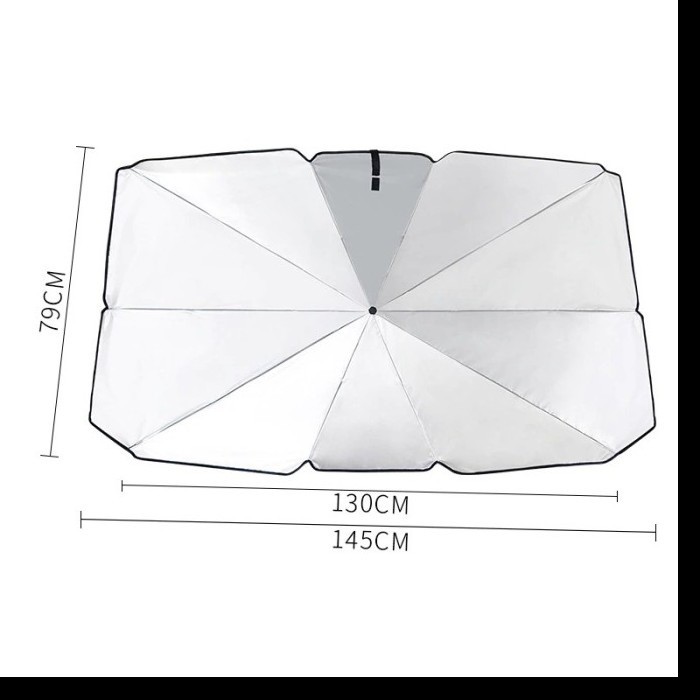 Payung Lipat Sun Shield Pelindung Sinar UV Umbrella Matahari Kaca Depan Mobil