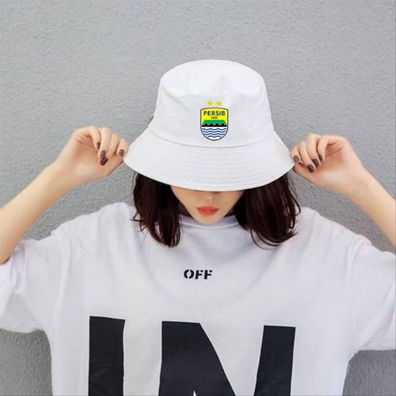 #PERSIBDAY TERMURAH TOPI BUCKET HAT PREMIUM LOGO CLUB PERSIB BANDUNG / TOPI KLUB SEPAK BOLA INDONESIA