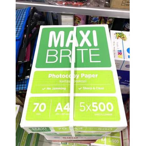 

Gojek/Gosend Kertas Hvs A4 Maxi Brite 70 Gr Box -5 Rim Anijejestore