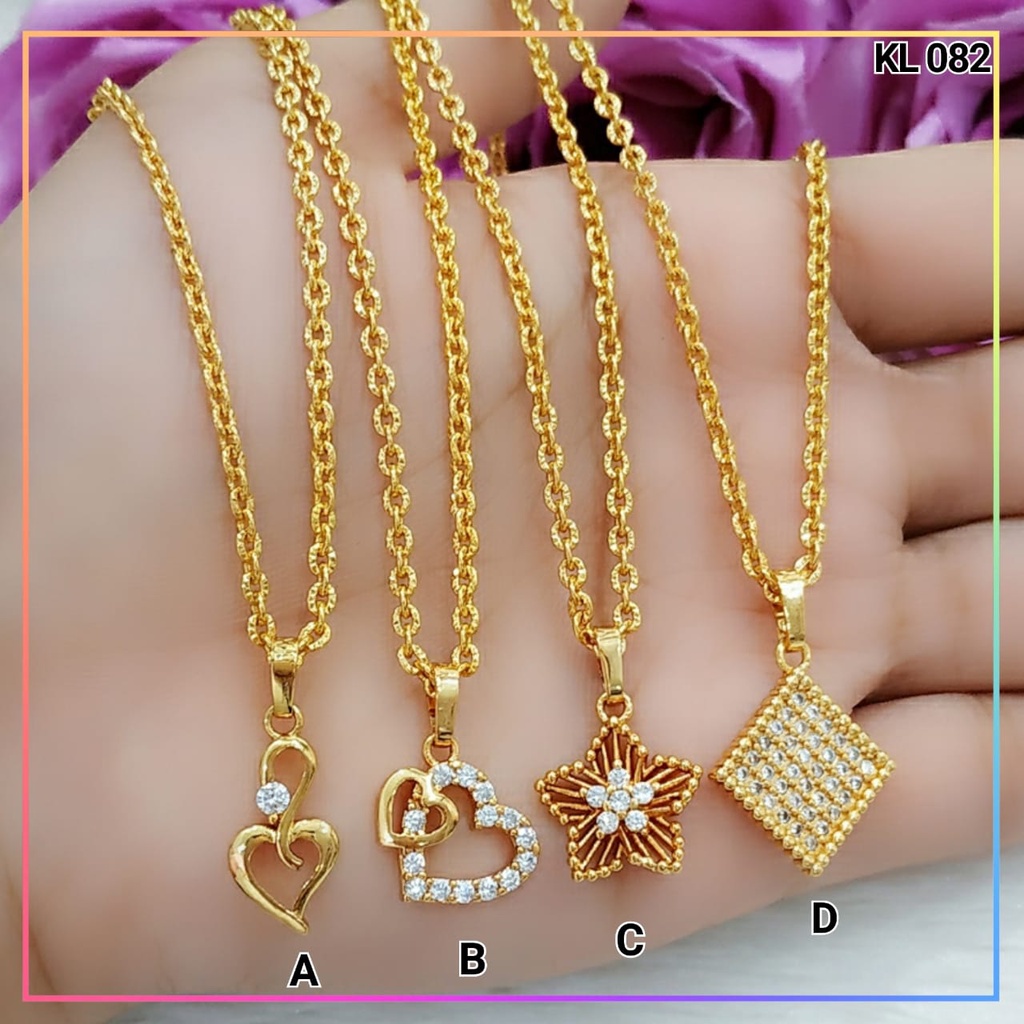 Kalung xuping kalung dewasa liontin bintang cantik rantai terbaru perhiasan lapis emas gold KL 082