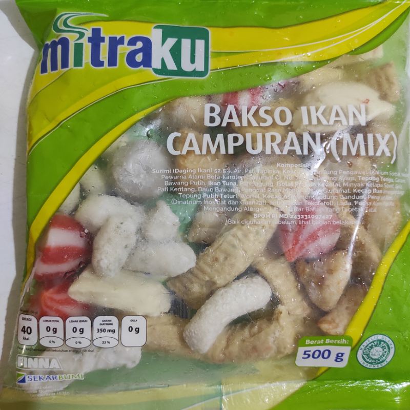 

Mitraku Bakso Ikan Mix 500 gram