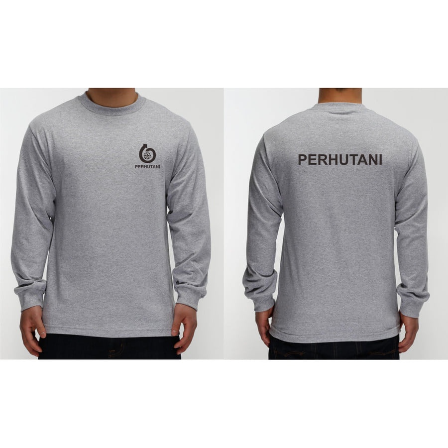 kaos perhutani premium panjang / baju perhutani longsleeve