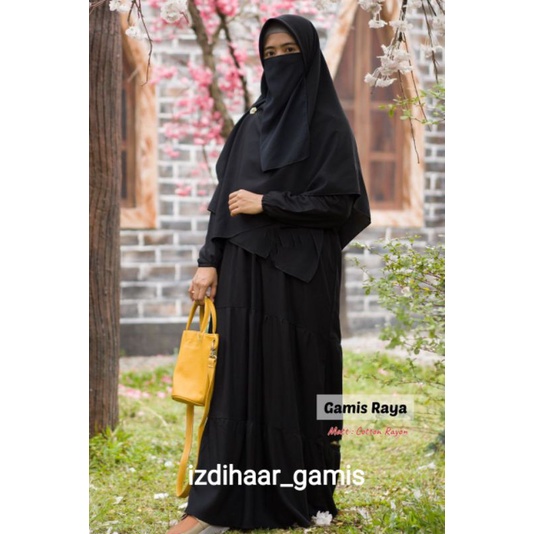 Gamis Rayon Polos, Gamis Rayon Susun, Gamis Katun Rayon