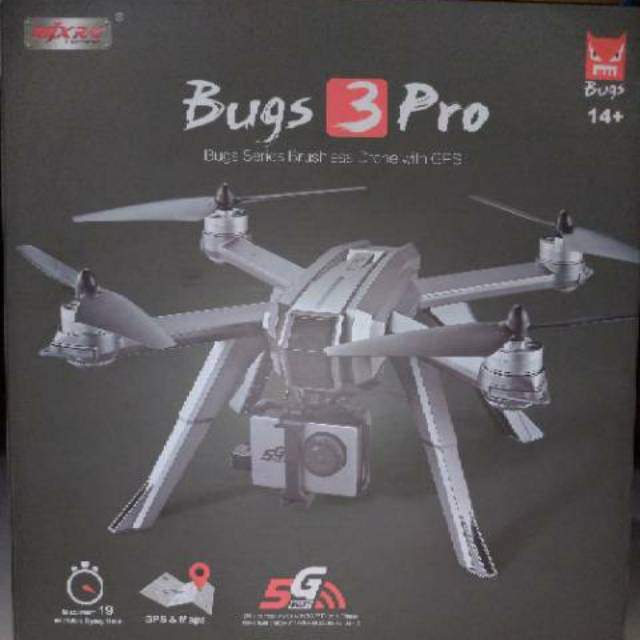 Drone mjx bugs 3 pro, bonus baterai dan charger E300, Second (bekas)