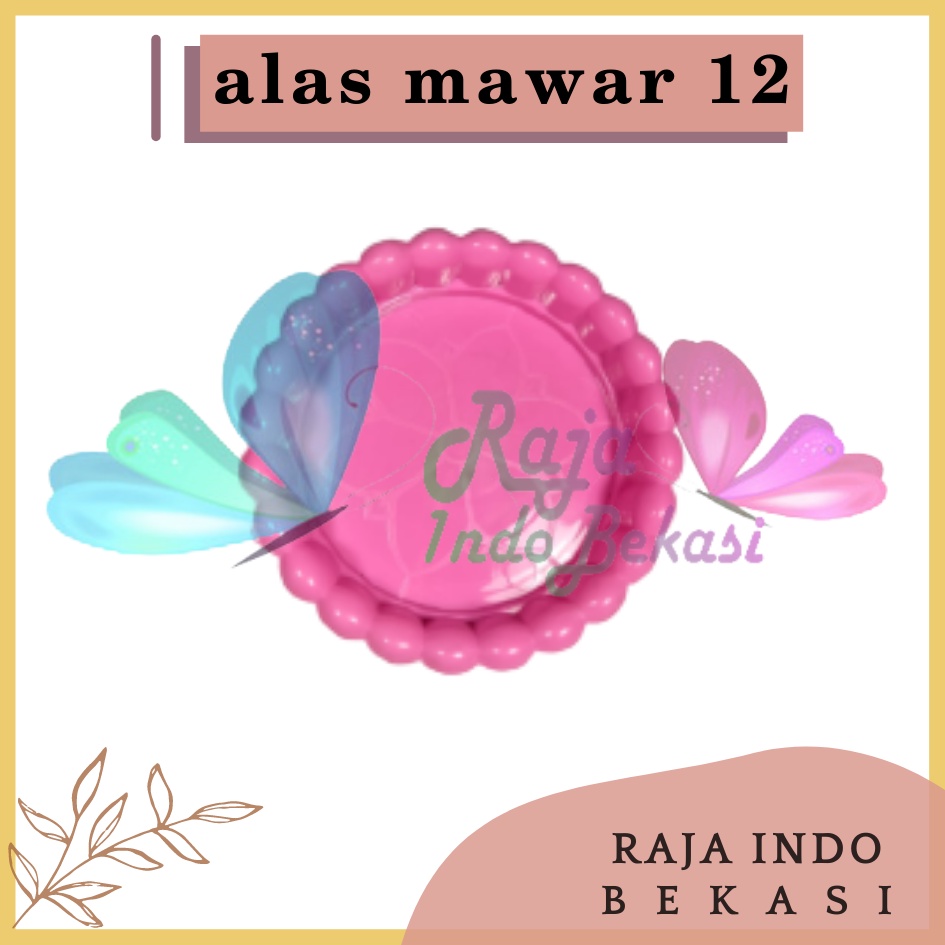 Tatakan Pot Alas Mawar 12 Putih Hijau Pink Kuning Hitam Alas Pot Yogap Gentong Tawon Pirus 10 12cm