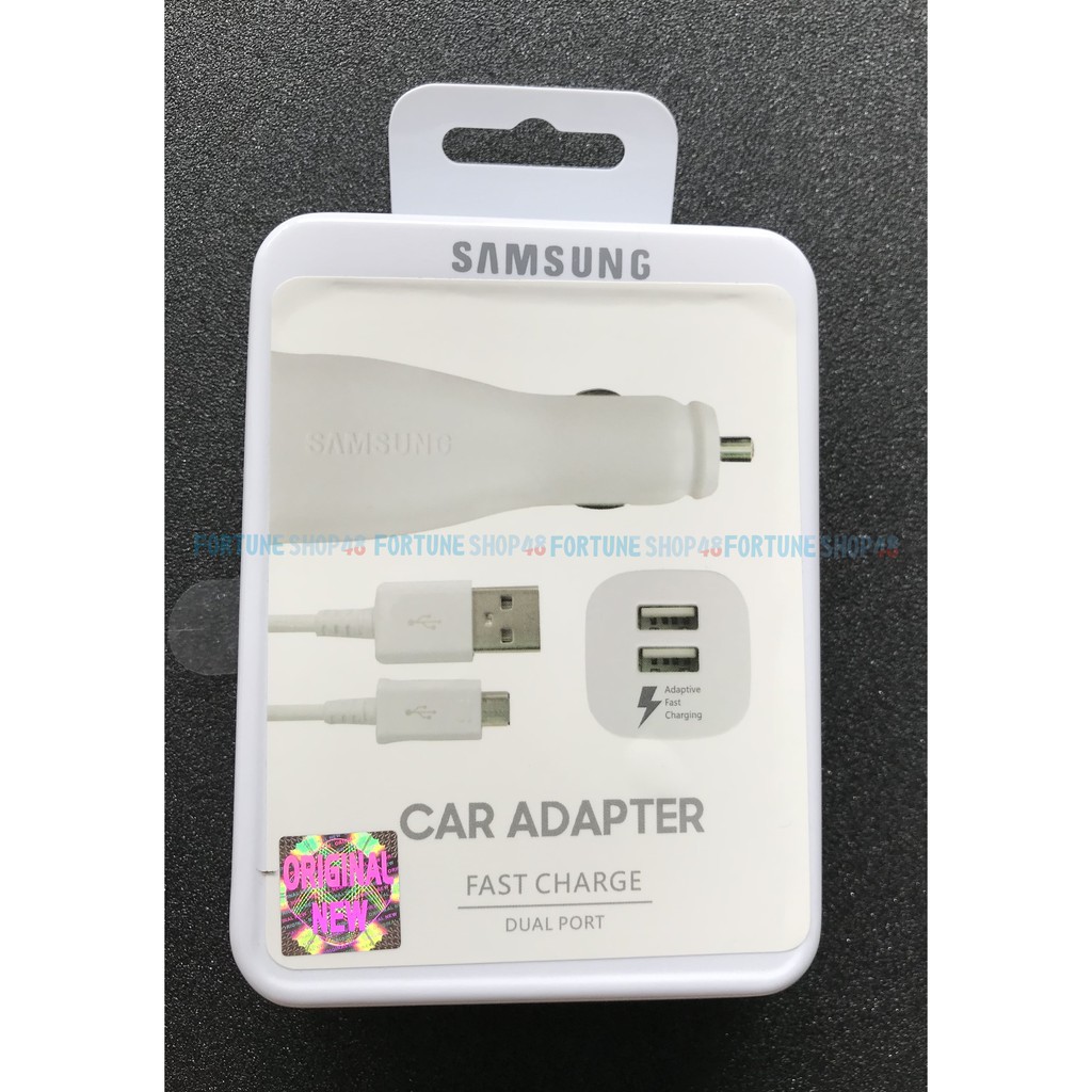 Charger Mobil Samsung Original Dual Port Fast Charger