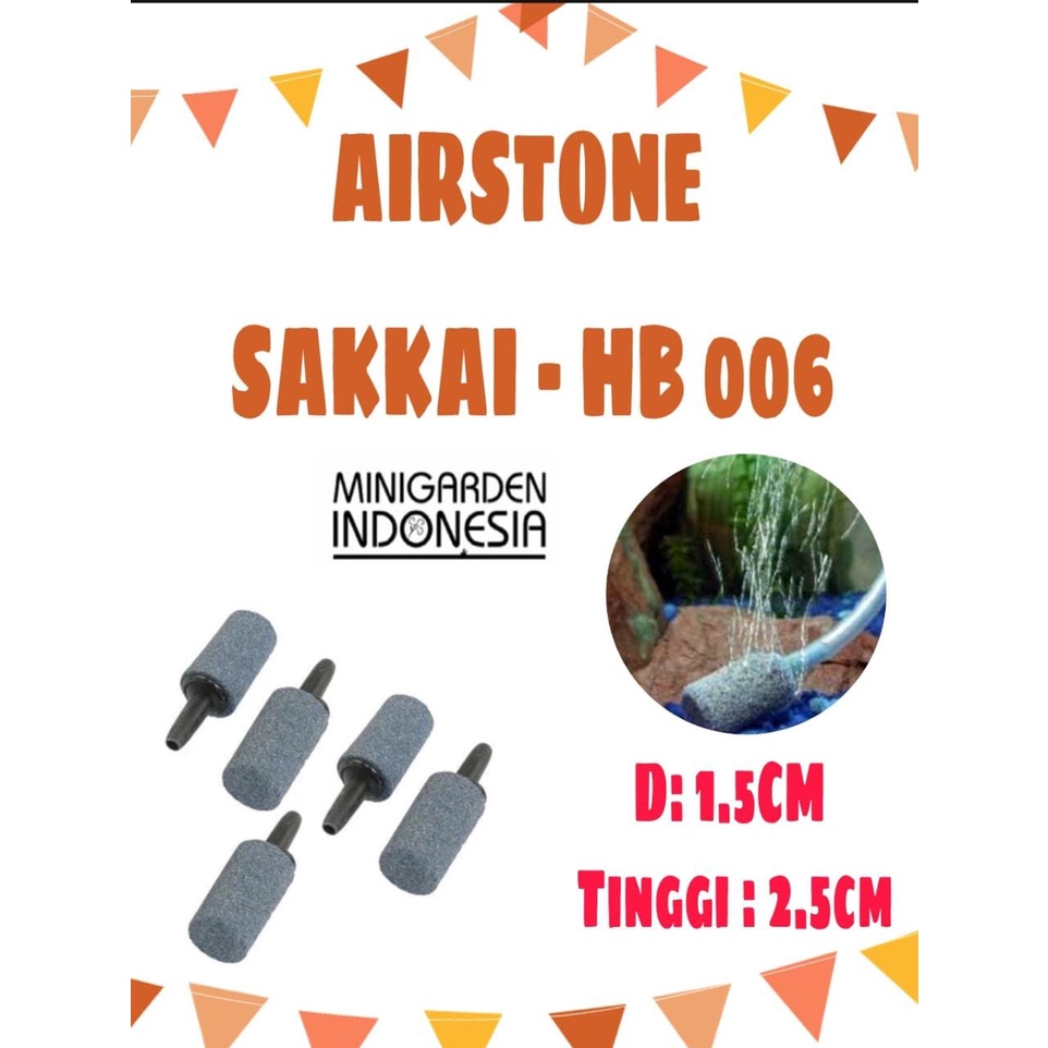 AIRSTONE BATU AERATOR IMPORT BENTUK TABUNG HB-006 TINGGI 2,5 CM